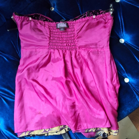 Burned velvet applique club top beads halter - Picture 6 of 12